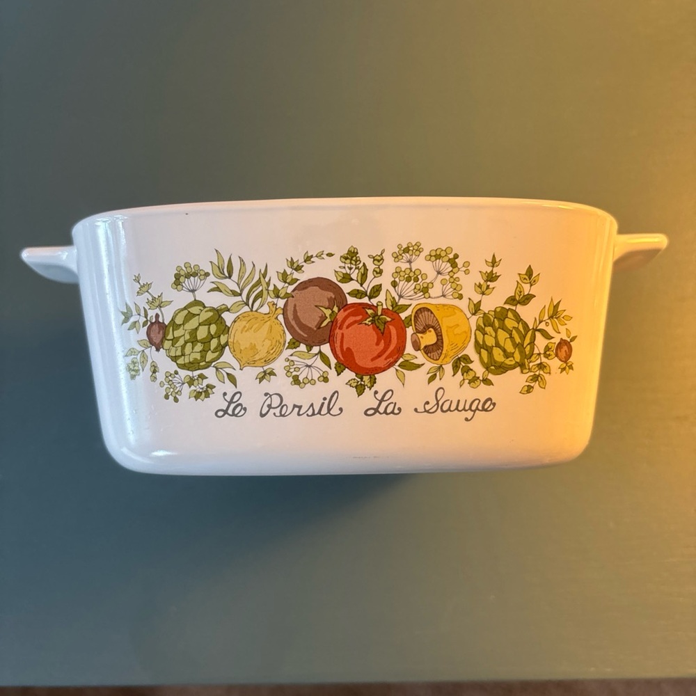 Vintage Corning Ware Spice Of Life Le Persil La Sauge 1.5 Quart A-1 1/2-B No Lid